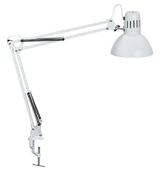 Bureaulamp MAUL Study tafelklem excl.lamp E27 wit