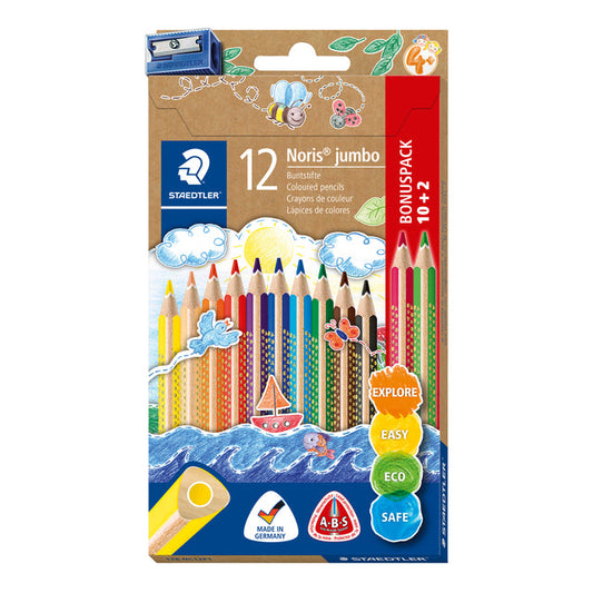 STAEDTLER Noris jumbo kleurpotlood 10 + 2 gratis