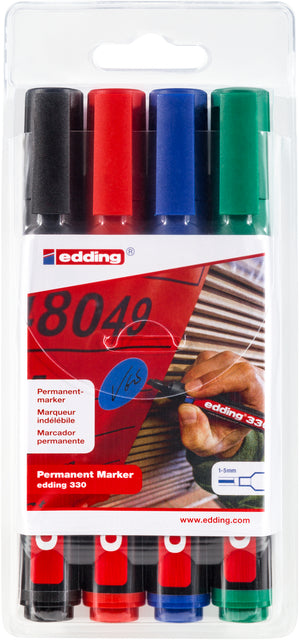 Viltstift edding 330 schuin 1-5mm assorti
