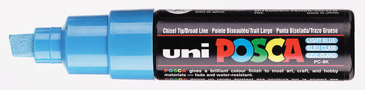 Paintmarker Uni POSCA PC8K B schuin lichtblauw