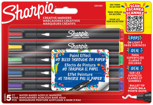 Creatieve marker Sharpie  5st assorti