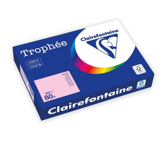 Kopieerpapier Trophee A4 80gr roze