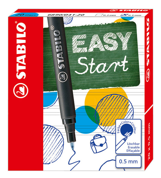 Rollerpenvulling STABILO Easyoriginal F 20st blauw
