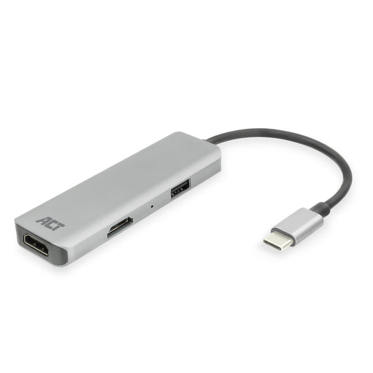 Adapter ACT USB-C 4K multiport 2 HDMI monitoren