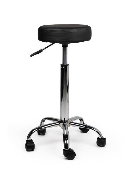 Tabouret kruk zwart hoge gasveer