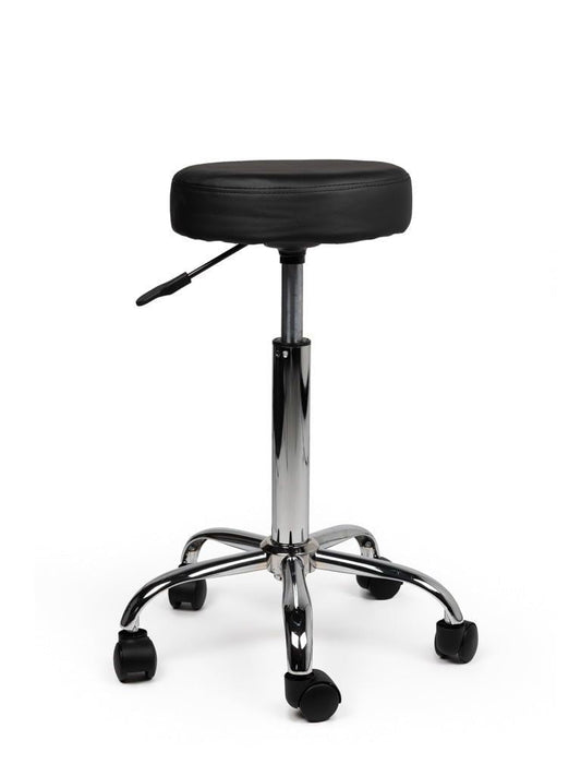 Tabouret kruk zwart standaard gasveer