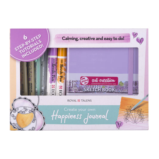 Journal Royal Talens set 8delig paars