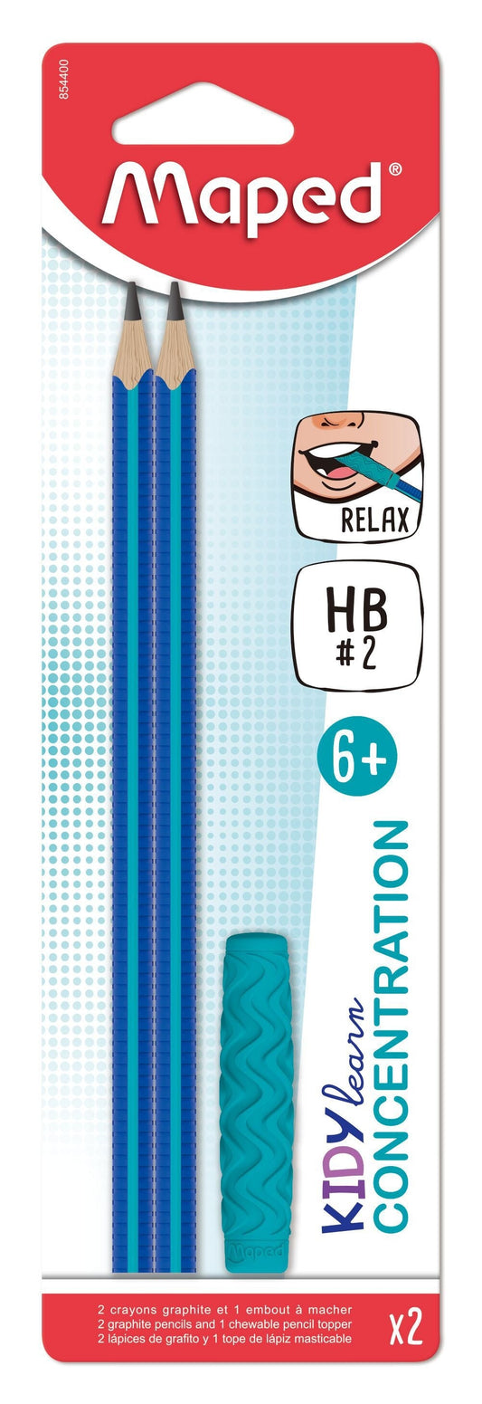 Grafietpotlood Maped Kidy Learn 2 stuks blauw