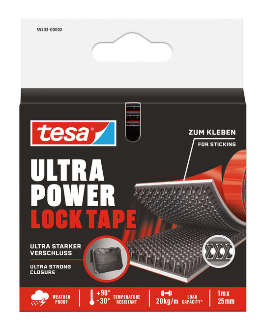 Klittenband tesa Ultra Power Lock Tape 100cmx25mm