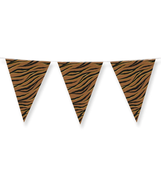 Party Flags foil Tiger Safari