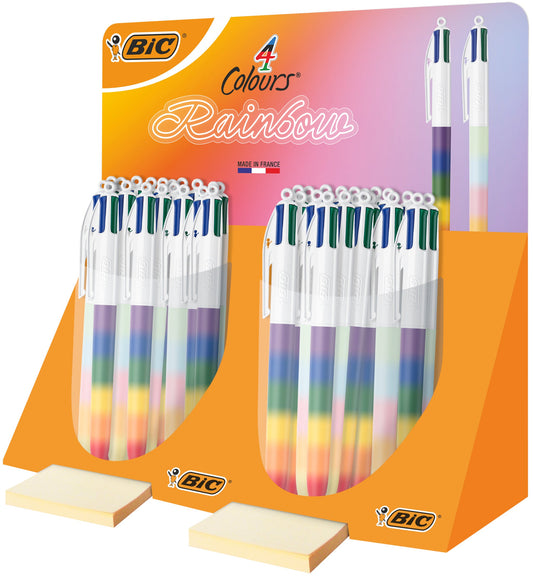 4-Kleuren balpen Bic regenboog M assorti