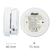 Rookmelder Alecto mini 2 stuks met 5 jaarbat wit - afbeelding 5