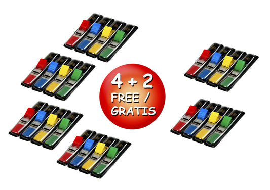 Indextabs Post-it 6834 11.9x43.1mm 4+2 gratis