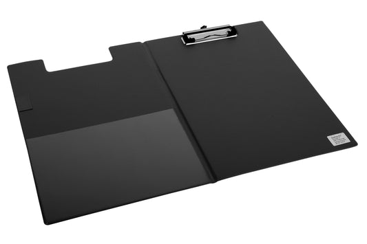Klembordmap Qua A4 Stnd Pvc zw 100mm klem/penlus