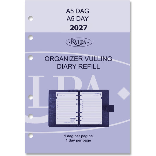 Agendavulling 2026 Kalpa A5 1dag/1pagina