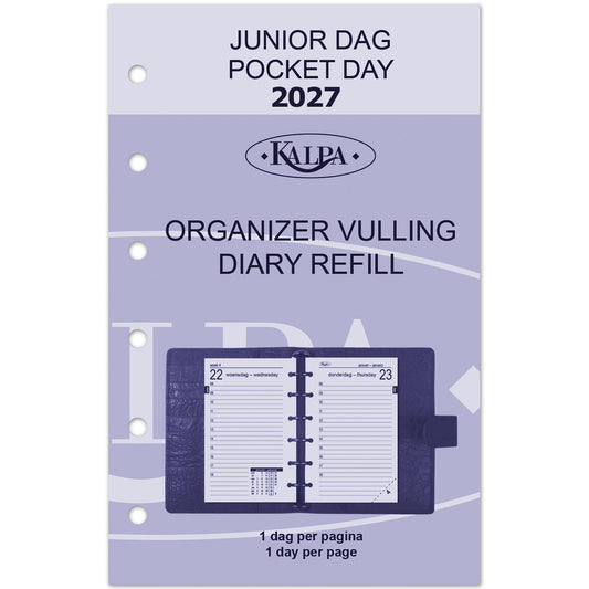 Agendavulling 2026 Kalpa Pocket 1dag/1pagina