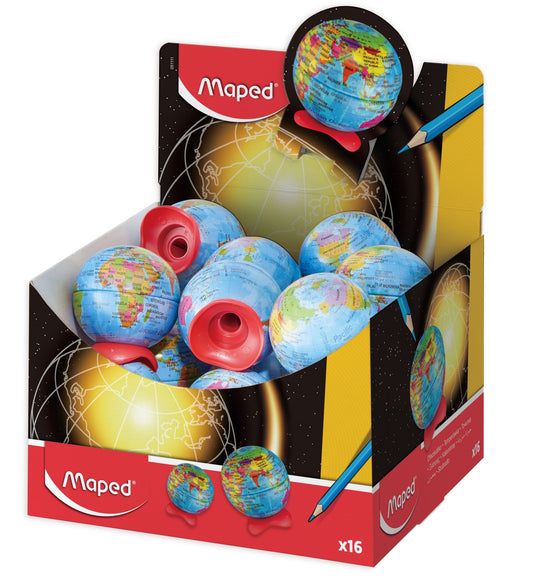 Puntenslijper Maped Globe display á 16 stuks