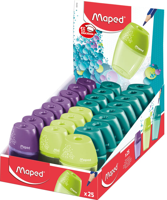 Puntenslijper Maped Shaker 1gaats display 25 stuks