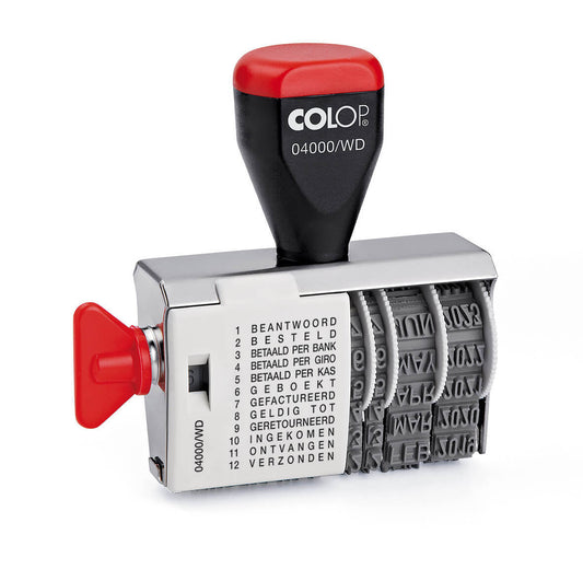 Stempel Colop 04000WD 12 teksten