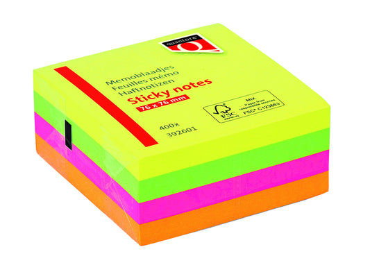 Memoblok Quantore 76x76mm sticky neon ass
