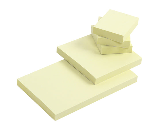 Memoblok Quantore 38x51mm geel 3 stuks