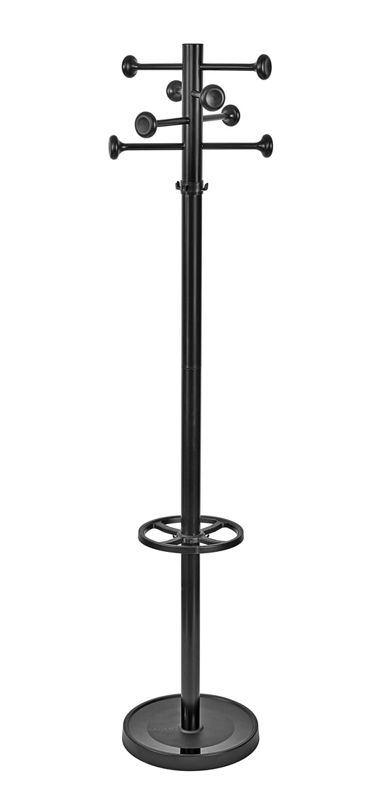 Kapstok MAUL Grando stnd 175cm 16 haken zw RAL9004