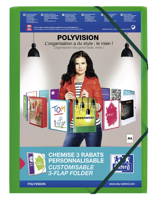 Elastomap Oxford Polyvision A4 incl insteektas gn