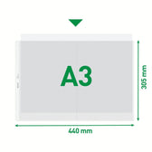 Showtas Leitz Premium PP A3 landscape transparant - afbeelding 2