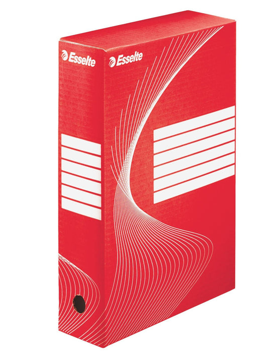 Archiefdoos Esselte Boxycolor 80mm 250x352mm rood
