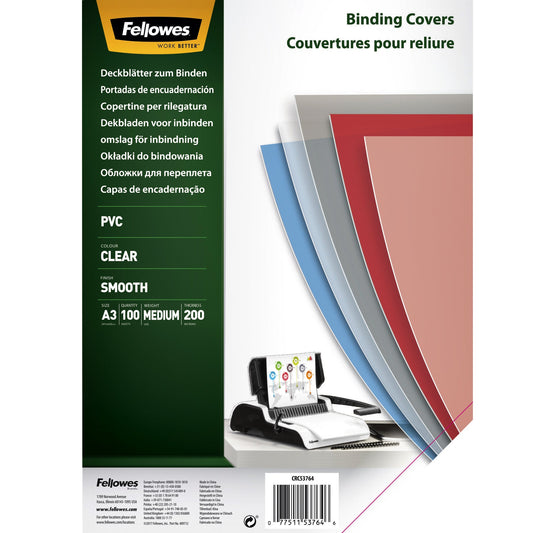 Voorblad Fellowes A3 PVC 200micron