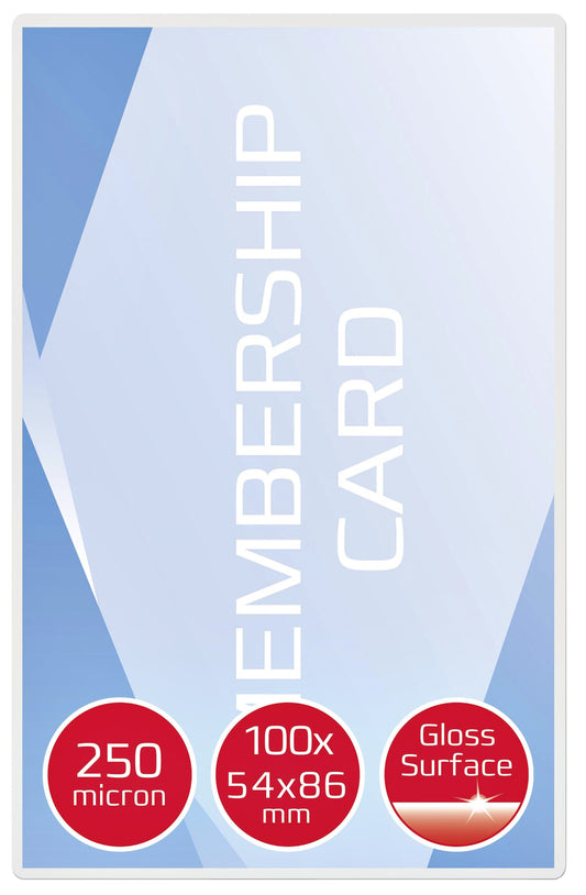 Lamineerhoes GBC creditcard 54x86mm 2x250micron