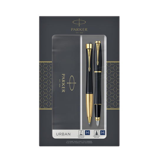 Balpen en vulpen Parker Urban GT M mat zwart