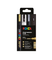 Paintmarker Uni POSCA PC5M M 4st assorti