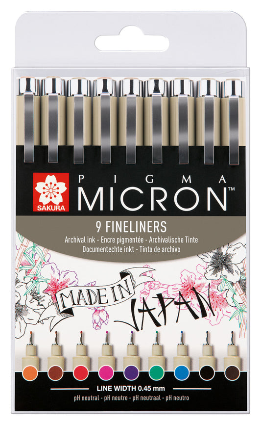 FINELINER SAKURA PIGMA MICRON ASS KLEUR