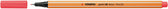 Fineliner STABILO point 88/040 F neon rood