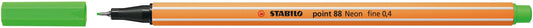 Fineliner STABILO  point 88/033 F neon groen