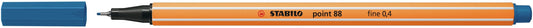 Fineliner STABILO point 88/41 F blauw