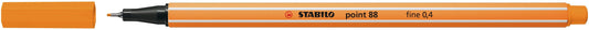 Fineliner STABILO point 88/54 F oranje