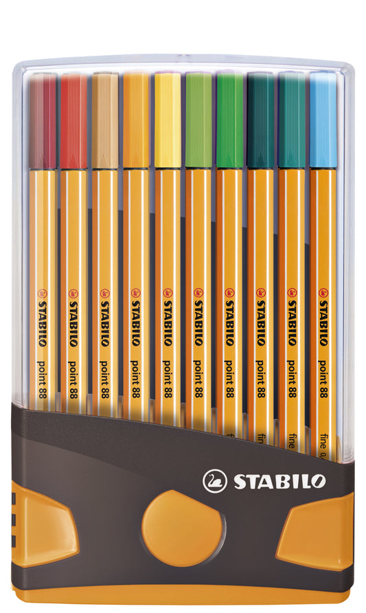Fineliner STABILO point 88/20 etui dgs/or F ass