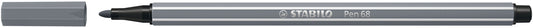 Viltstift STABILO Pen 68/96 M donkergrijs