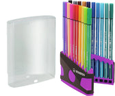Viltstift STABILO Pen 68/20 antrac/roze etui 20st - afbeelding 6