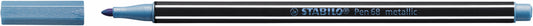 Viltstift STABILO Pen 68/841 M metallic blauw