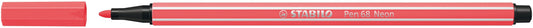 Viltstift STABILO Pen 68/040 M neon rood