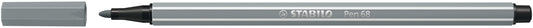 Viltstift STABILO Pen 68/95 M middel koudgrijs