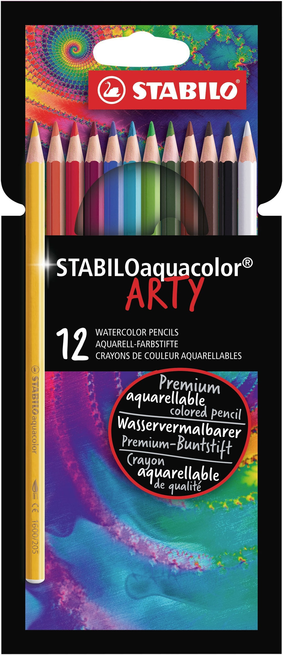 Kleurpotlood STABILO 1624 aquacolor Arty 12st ass