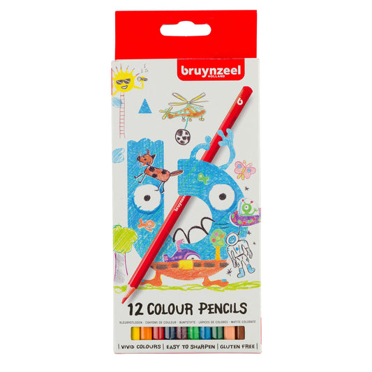 Kleurpotlood Bruynzeel Kids blister a 12st ass