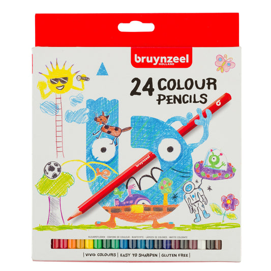 Kleurpotloden Bruynzeel Kids blister a 24st ass
