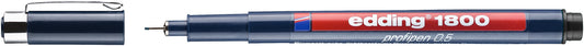 Fineliner edding 1800 0.5mm zwart