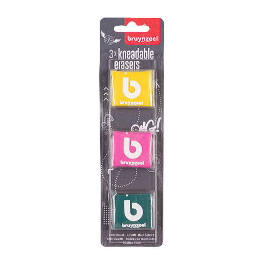 Kneedgum Bruynzeel Teens blister 3 stuks ass