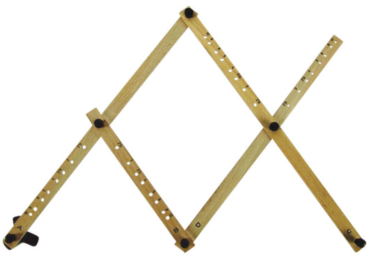 Pantograaf Rumold P4 hardhout lengte 34cm grijs